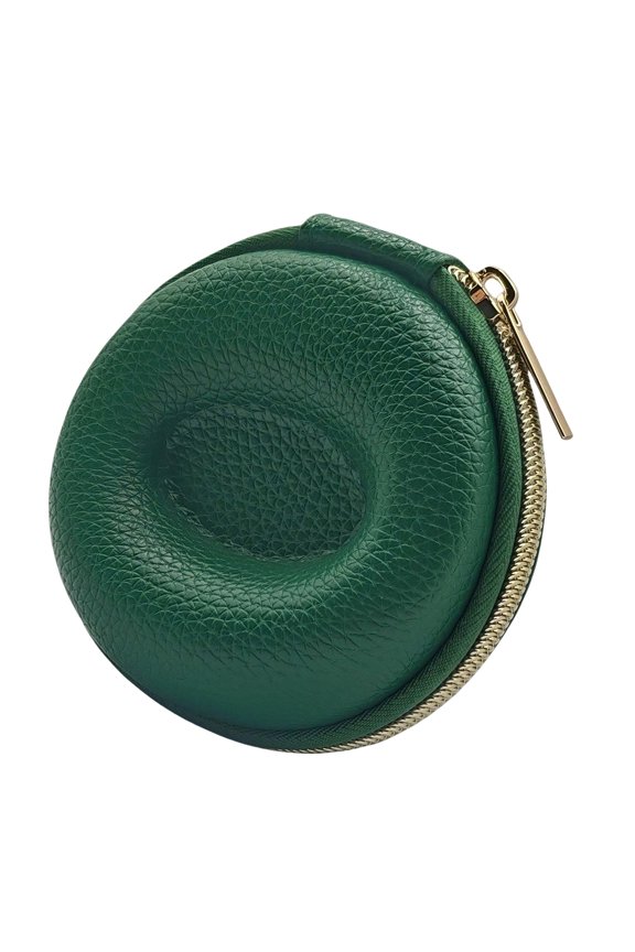 Strong EVA Watch Storage Case with Soft Lining & Smooth Metal Zipper Compact Round Watch for Smartwatches & Mechanical Timepieces