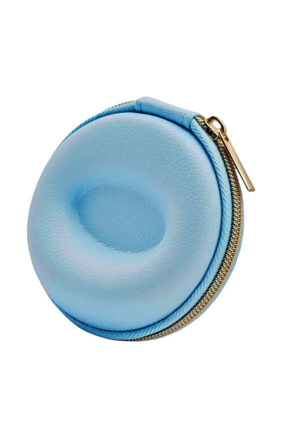 Strong EVA Watch Storage Case with Soft Lining & Smooth Metal Zipper Compact Round Watch for Smartwatches & Mechanical Timepieces