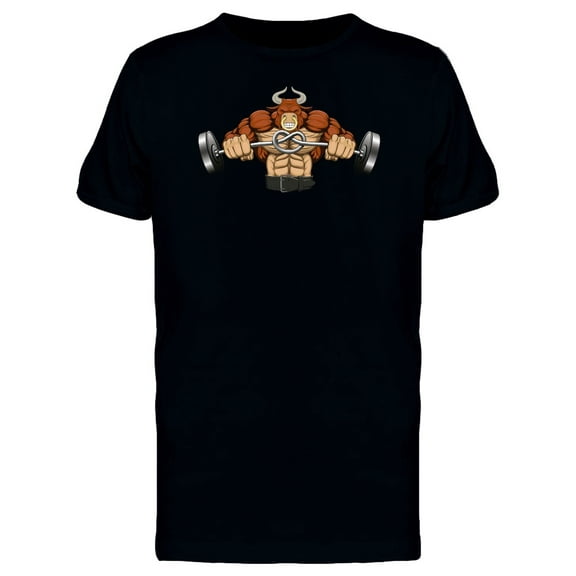 Strong Enraged Bull T-Shirt Men -Image by Shutterstock, Male x-Large