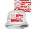 thumbnail image 1 of "Strong Faded" White Trucker Snapback Hat For Adult Men And Women, 1 of 11