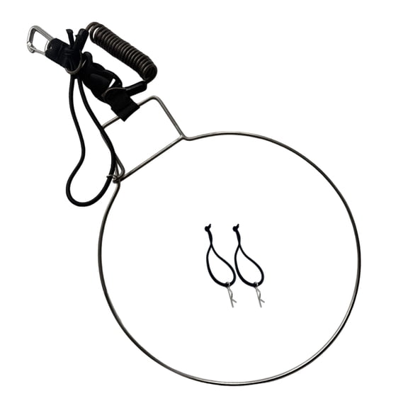 Strong Fishing Accessories Tackle Retractable Spring Hook Stringer with Clip for Secure Fish Carrying