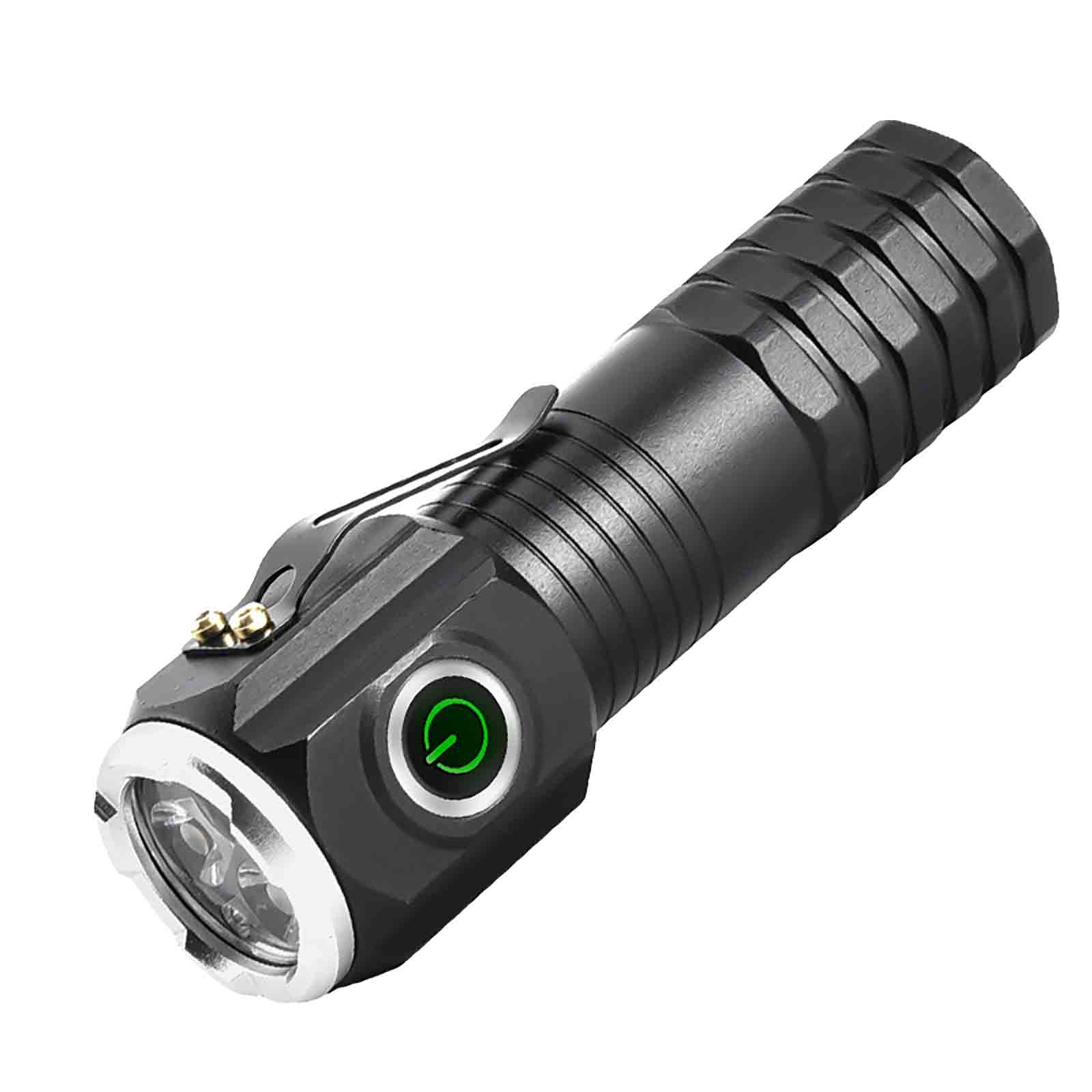 Strong Flashlight Outdoor Household Mini Zoom Rechargeable Small