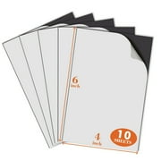 Strong Flexible Self-Adhesive Magnetic Sheets 4x6 Magnetic Sheets with Adhesive Backing 20mil DIY Photo Frame Ablum 10 Sheets