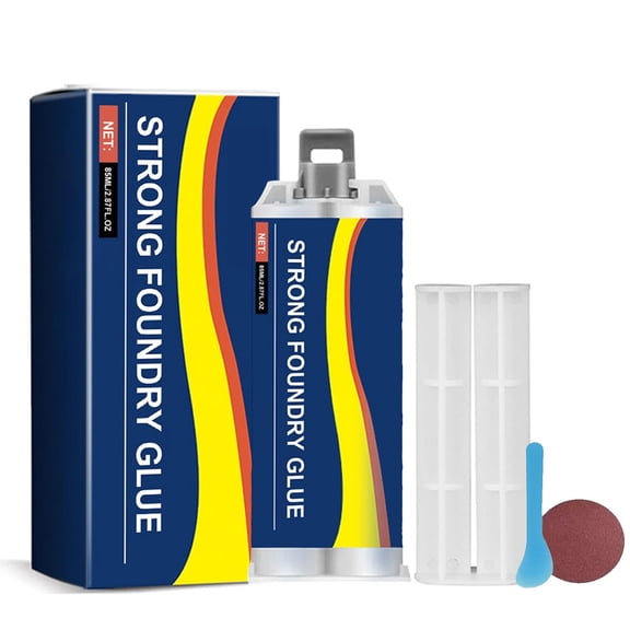 Strong Foundry Glue, High Temperature Resistant Casting Repair, Metal Repair Glue, Premium Liquid Welding Filler, Cold & Heat Resistant, Quick Fix, Easy To Use