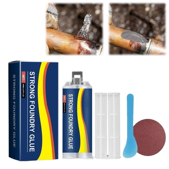 Strong Foundry Metal Repair Glue, 85ml High-Strength Epoxy Adhesive for Casting, Welding, and Bonding Metal Surfaces