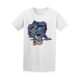 thumbnail image 1 of Strong Gorilla Playing Saxophone Tee Men's -Image by Shutterstock, 1 of 4