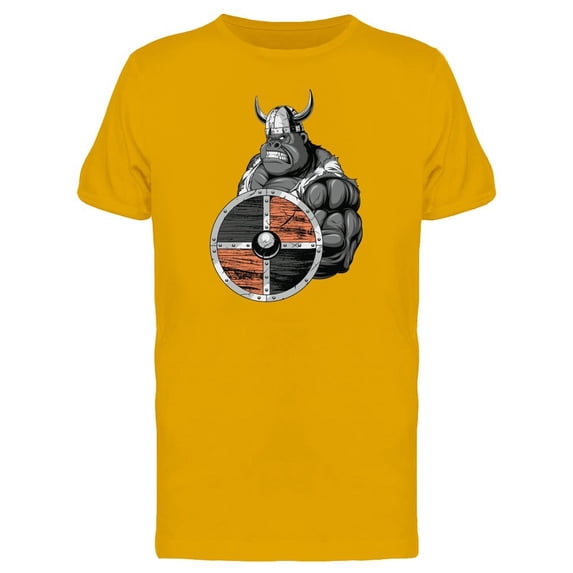 Strong Gorilla With Viking Shiel Tee Men's -Image by Shutterstock