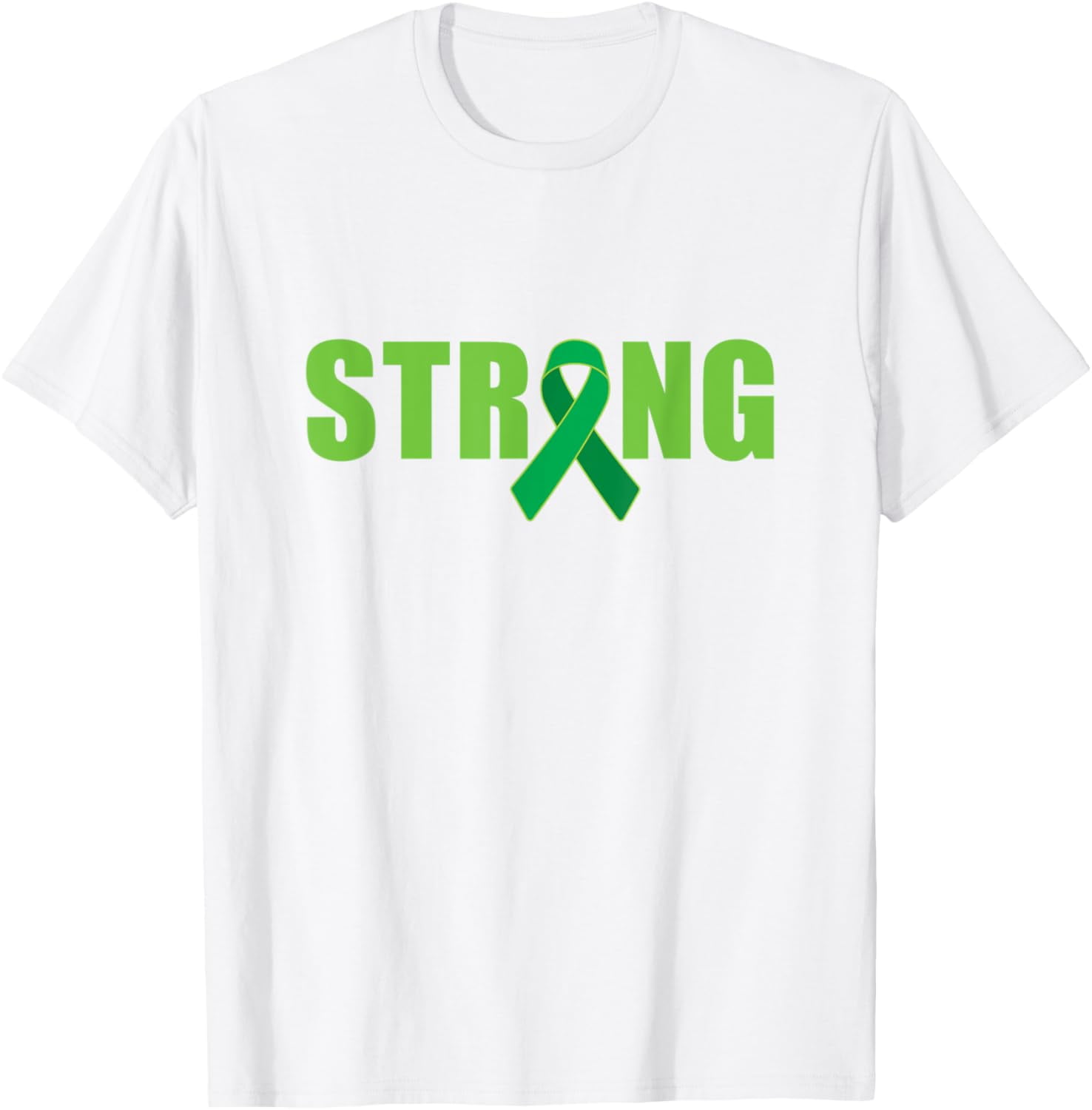 Strong Green Ribbon TBI Brain Injury Awareness T-Shirt men and women ...