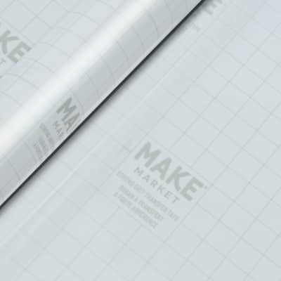 Strong Grip Transfer Tape by Make Market – 12" x 48" Rolls with Grid Lines for Easy Alignment - Transfers Most Adhesive Vinyl Cleanly with No Residue - 9 Pack