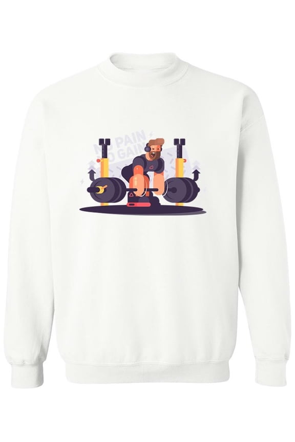 Strong Gym Man Sweatshirt Men -Image by Shutterstock, Male Large