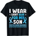 thumbnail image 1 of Strong Hand I Wear Light Blue For My Son Prostate Cancer T-Shirt All Size S-5Xl, 1 of 4