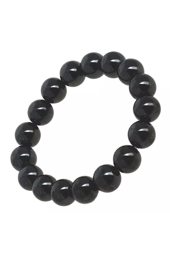 Strong Hematite Bracelet Pain Relief Energy Powerfull 12MM Bead Elastic G6