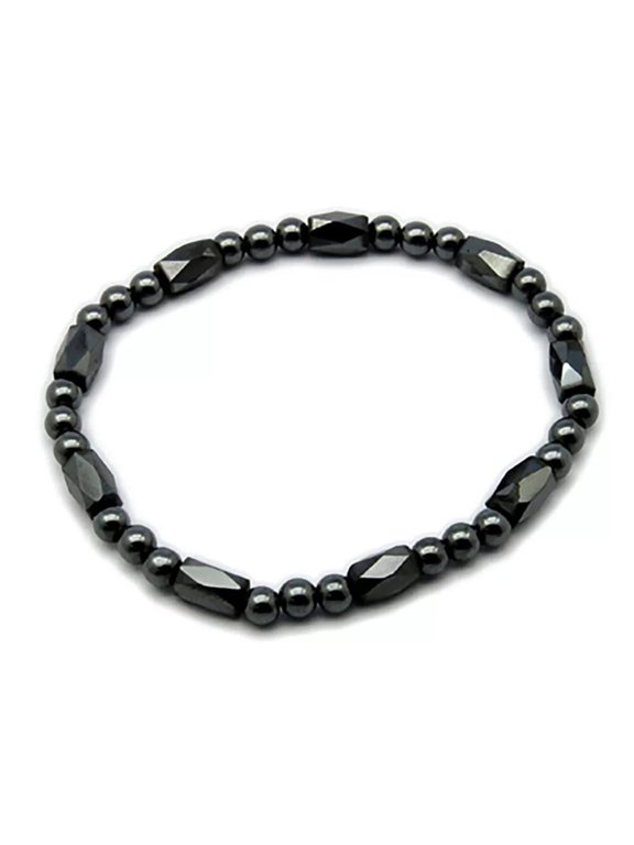 Strong Hematite Bracelets 54mm inner diameter Beads 5mm8mm P536