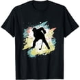 thumbnail image 1 of Strong Hockey Player On Ice For Icehockey Sports Lovers T-Shirt Unisex Full Size S-5XL, 1 of 4