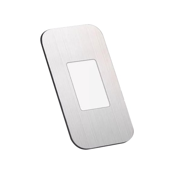 Strong Hold Thin Profile Cabinet Magnets, Oimcto Adhesive Door Catch for Kitchen, Bathroom & Closet Doors, Stainless Steel Drawer Magnets to Stay Closed, No Tools Required, Silver