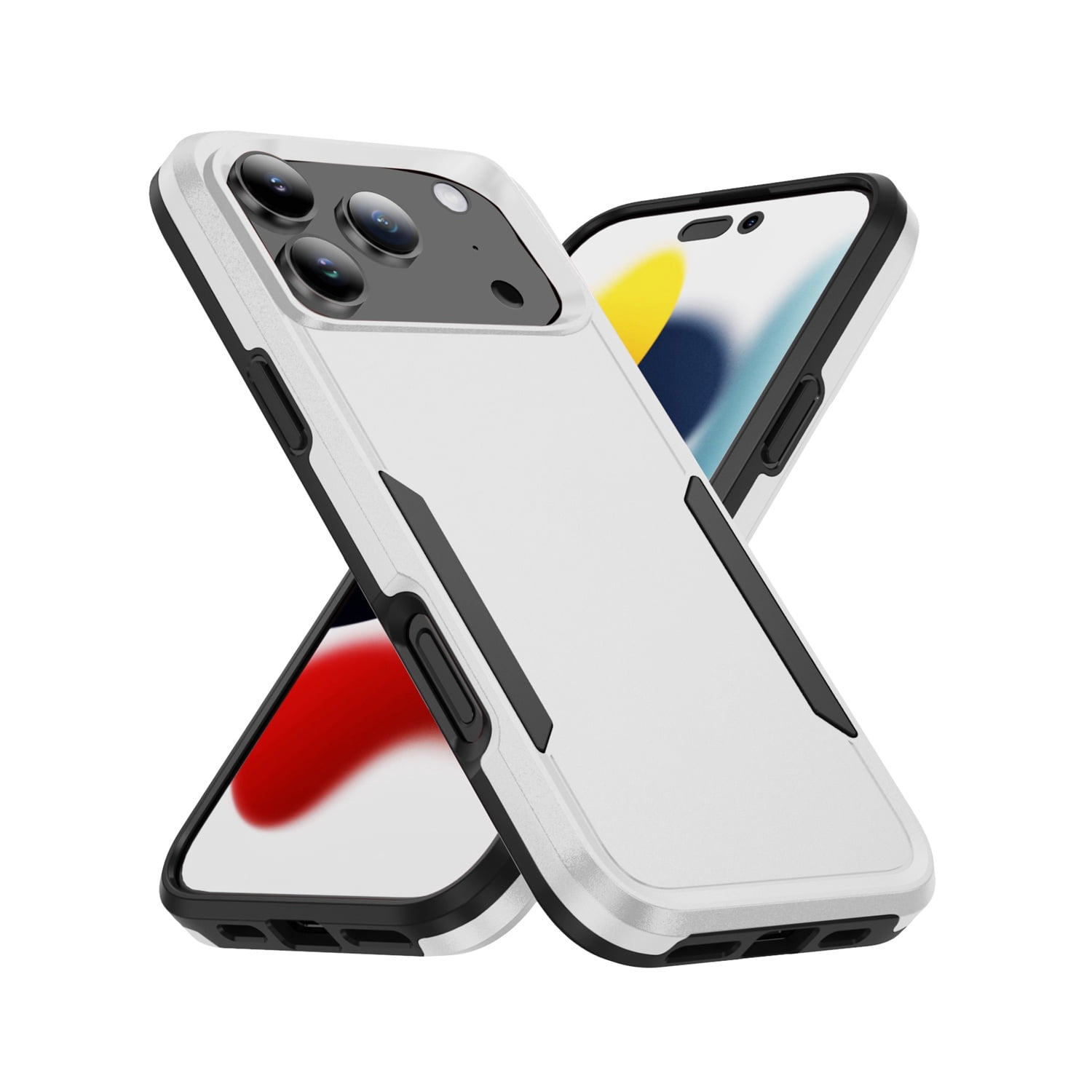 Strong Impact Resistant Case for iPhone 17 Pro Max - White