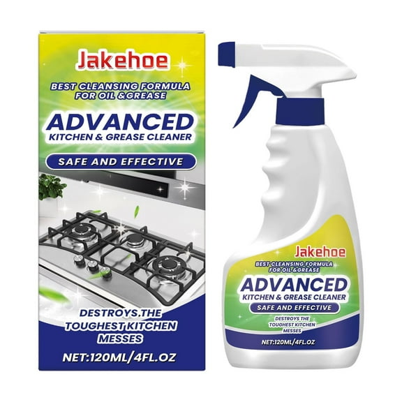 Strong Kitchen Grease Cleaner With Heavy Duty Degreasing, Foam Spray, Removes Oil And Scale For Stove, Oven, Range Hood, 120Ml, 5.1X2.4X2.4In 0.26Lb