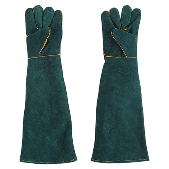 7829 Protective Gloves Against Heat Spark & Cut Premium Leather Safety Gloves Pair for Welding Operations & Gardening Use