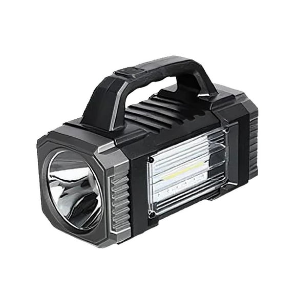 Strong Light Flashlight Outdoor Long-range Handheld Searchlight Solar Charging Flashlight Household Handheld Light