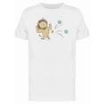 thumbnail image 1 of Strong Lion Cartoon T-Shirt Men -Image by Shutterstock, Male XX-Large, 1 of 2
