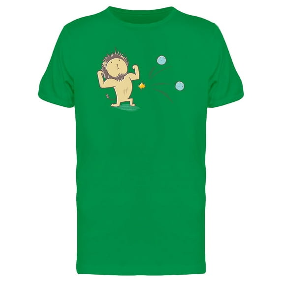 Strong Lion Cartoon Tee Men's -Image by Shutterstock
