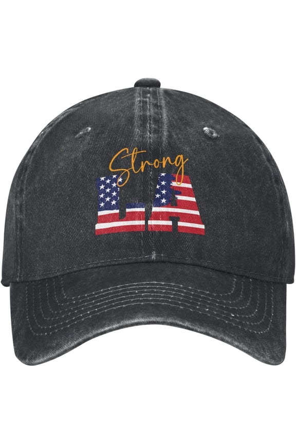 Strong Los Angeles Hat Vintage Distressed Adjustable Washed Baseball Caps