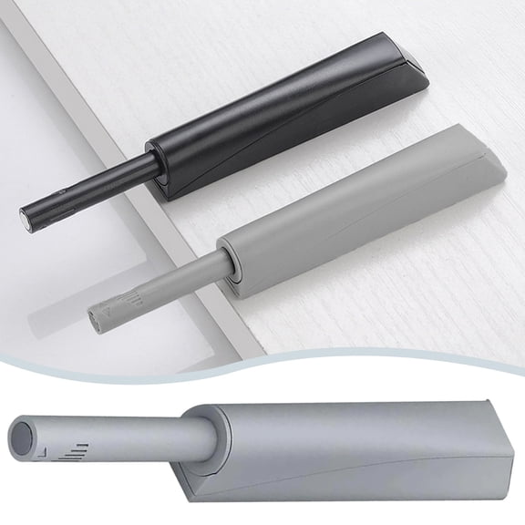 Strong Magnetic Cabinet Door Catch Release Latch for Kitchen Cupboard Grey