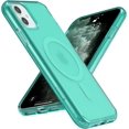 thumbnail image 1 of Strong Magnetic Case for iPhone 11 [Compatibilty with MagSafe] Protective Shockproof Cover Phone Case for iPhone 11 6.1" Translucent Green, 1 of 7