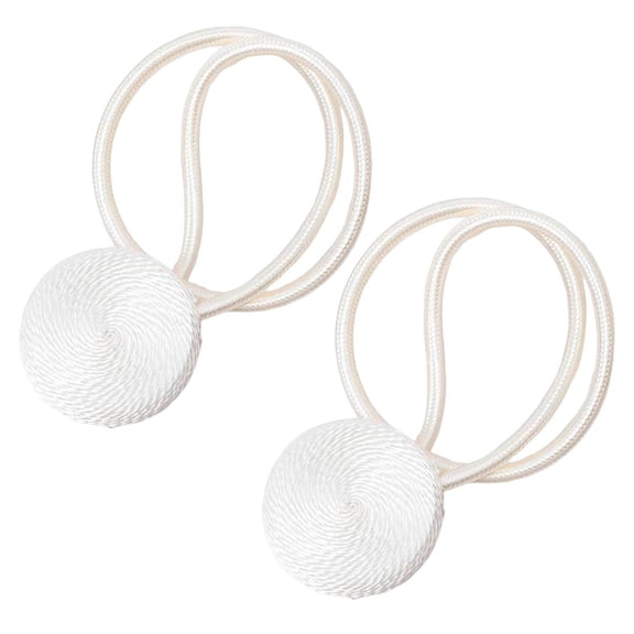 Strong Magnetic Curtain Tiebacks, 2Pack Upgrade Magnet Modern Curtain Holdbacks Decorative Tie Backs for Drapery Window Treatment Decor