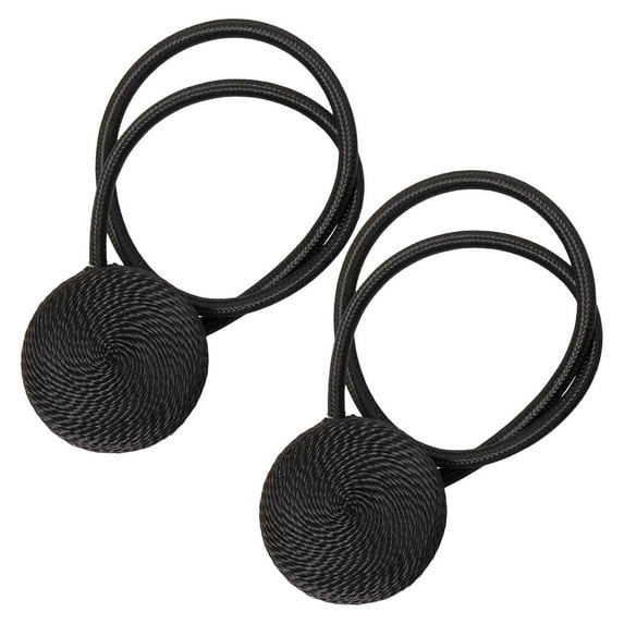 Strong Magnetic Curtain Tiebacks, 2Pack Upgrade Magnet Modern Curtain Holdbacks Decorative Tie Backs for Drapery Window Treatment Decor