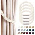thumbnail image 1 of Strong Magnetic Curtain Tiebacks Modern Simple Style Drape Tie Backs Convenient Decorative Weave Rope Curtain Holdbacks for Thin or Thick Home & Office Window Draperies, 1 of 6