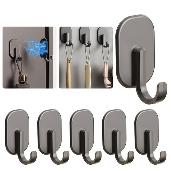 Strong Magnetic Hooks for Refrigerator - 11lbs Load Capacity, Space-Saving Organizer for Kitchen, Office, Lockers-5 Packs