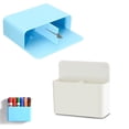 thumbnail image 1 of Strong Magnetic Marker Holder,Magnetic Erase Marker Organizer,Dry Erase Holder,with Compartments,Utility Storage Organizer for Locker and Metal Cabinets,Blue+White, 1 of 6