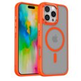 thumbnail image 1 of Strong Magnetic Phone Case for iPhone 13 Pro Max [Military-Grade Protection] [Metal Camera/Keys] Compatible with MagSafe,Shockproof Dustproof Anti-fall Slim Thin fit Phone case,Orange, 1 of 5
