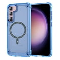 thumbnail image 1 of Strong Magnetic for Samsung Galaxy S23 Plus Case, [10FT-Grade Drop Tested & Compatible with MagSafe] Translucent Anti-Fingerprint Anti Shockproof Protective Shell for Galaxy S23 Plus, Blue, 1 of 8