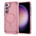 thumbnail image 1 of Strong Magnetic for Samsung Galaxy S23 Plus Case, [10FT-Grade Drop Tested & Compatible with MagSafe] Translucent Anti-Fingerprint Anti Shockproof Protective Shell for Galaxy S23 Plus, Pink, 1 of 8