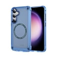 thumbnail image 1 of Strong Magnetic for Samsung Galaxy S25 Plus Case, [10FT-Grade Drop Tested & Compatible with MagSafe] Translucent Anti-Fingerprint Anti Shockproof Protective Shell for Galaxy S25 Plus, Blue, 1 of 8