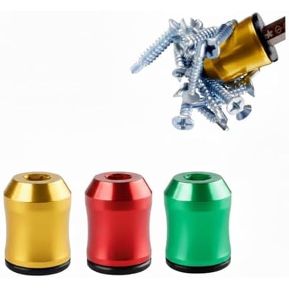 Strong Magnetic Screw Ring, 3pcs Universal Screwdriver Head Magnetic RingScrew Holder with Anti-Slip Design Removable Coil for Hex Screwdrivers and Power Bits$$Tools & Hardware Other