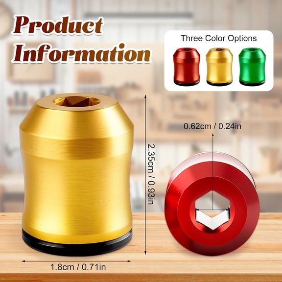 Strong Magnetic Screw Ring, Screwdriver Head Magnetic Ring, Removable Magne-tic Screwdriver Drill Bit Holder for Hex Screwdrivers and Power Bits (3Pcs)