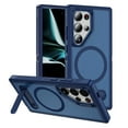 thumbnail image 1 of Strong Magnetic & Seamless Stand Designed for Samsung Galaxy S25 Ultra Case, Compatible with MagSafe, for S25 Ultra Phone Case, Ultra Slim Frosted Matte Non Slip Drop Protection, Royalblue+Blue, 1 of 7