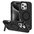 thumbnail image 1 of Strong Magnetic & Seamless Stand Designed for iPhone 15 Pro Case, Compatible with MagSafe, for iPhone 15 Pro Phone Case, Ultra Slim Frosted Matte Non Slip Drop Protection, Black+Black, 1 of 7