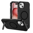 thumbnail image 1 of Strong Magnetic & Seamless Stand for iPhone 15 Plus / 14 Plus Case, Compatible with MagSafe, for iPhone 15 Plus / 14 Plus Case, Ultra Slim Frosted Matte Non Slip Drop Protection, Black+Black, 1 of 7