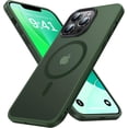 thumbnail image 1 of Strong Magnetic for iPhone 13 Pro Max Case [Compatible with Magsafe][Military Grade Drop Protection] Protective Shockproof Translucent Matte Slim Phone Case for iPhone 13 Pro Max, Army Green, 1 of 6