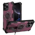 thumbnail image 1 of Strong Magnetic for iPhone 14 Pro Case with Hidden Stand, Compatible with Mag-Safe, Military Grade Drop Protection, Built-in Kickstand for iPhone 14 Pro Heavy Duty Shockproof Cover, Purple, 1 of 7