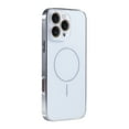 thumbnail image 1 of Strong Magnetic for iPhone 15 Pro Max Metal Case, [Compatible with Magsafe] [Drop Resistant] Matte Skin Feeling PC Back, Luxury Titanium Phone Case with Tempered Glass Lens Protector, White, 1 of 6