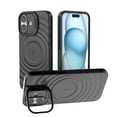 thumbnail image 1 of Strong Magnetic for iPhone 16 Case, Military Grade Drop Protection, Compatible with MagSafe, Built-in Camera Cover Kickstand, Matte Slim Phone Cover for iPhone 16, Black, 1 of 6