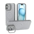 thumbnail image 1 of Strong Magnetic for iPhone 16 Plus Case, Military Grade Drop Protection, Compatible with MagSafe, Built-in Camera Cover Kickstand, Matte Slim Phone Cover for iPhone 16 Plus, Gray, 1 of 4
