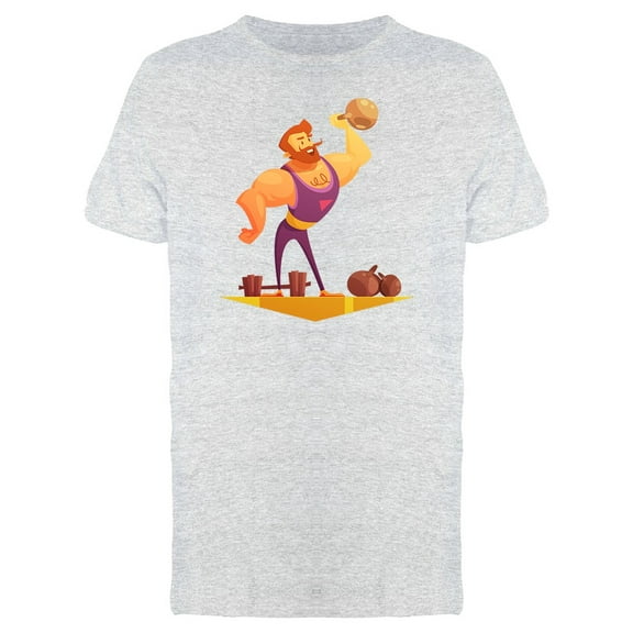 Strong Man Circus T-Shirt Men -Image by Shutterstock, Male Small