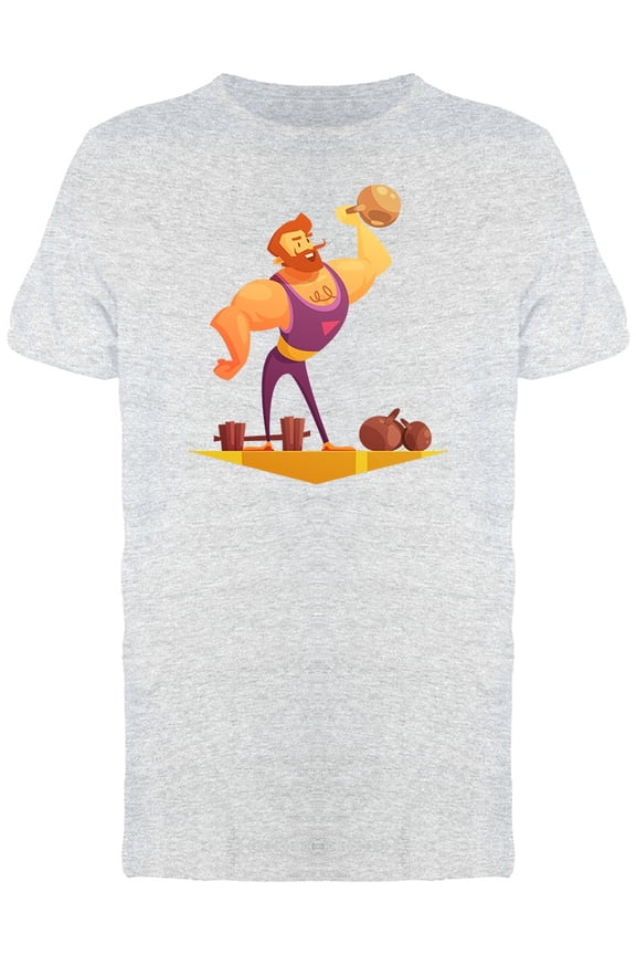 Strong Man Circus T-Shirt Men -Image by Shutterstock, Male Small