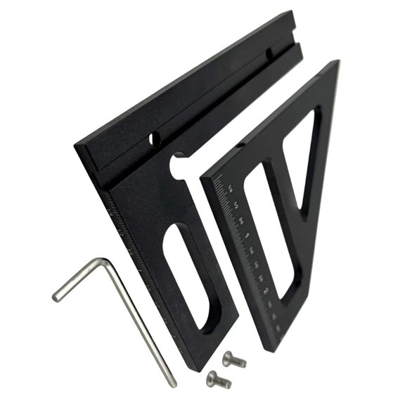 Strong Metal Angles Finder Tool High Accuracy Anodized Ruler for Perfect 45 & 90 Degree Lines In & Professional Use